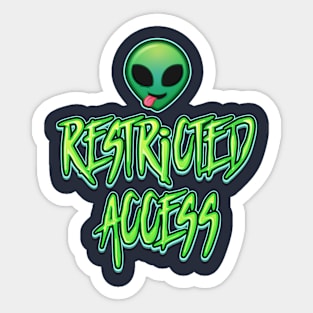 Restricted Access - Alien Emoji Sticker